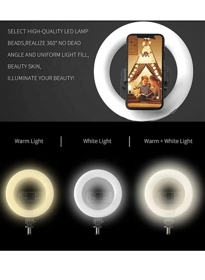 traditious Selfie Ring Light Tripod with Bluetooth Remote (16 cm / 6 Inches) – LED Selfie Stick & Mobile Phone Holder Stand for Live Streaming, Photography, Vlogging & Video Recording - Image 5